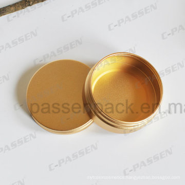 Anodized Golden Aluminum Tea Tin Can